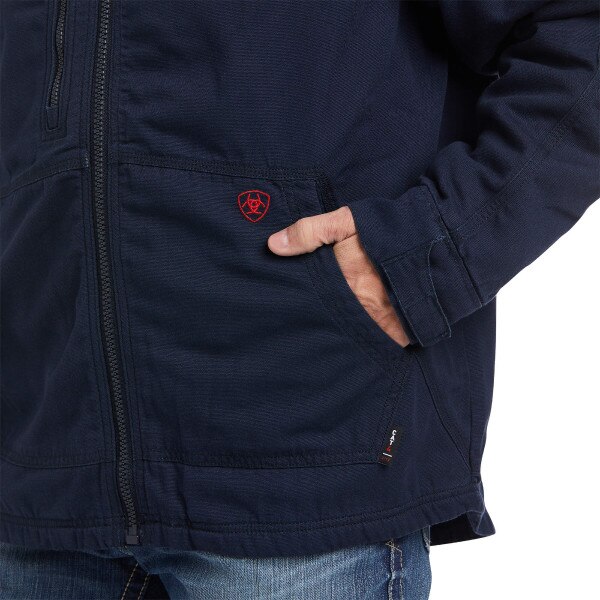 Ariat FR DuraLight Stretch Canvas Jacket in Navy